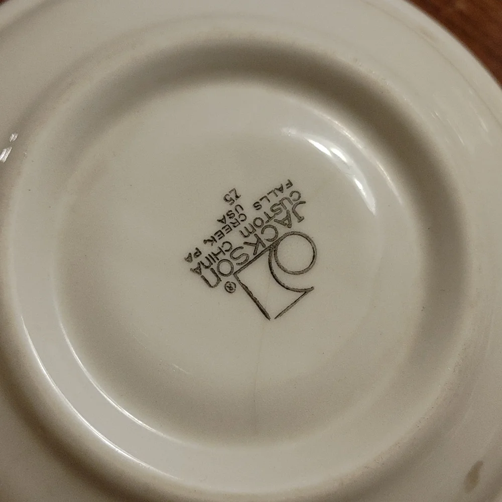 Rare MCM Paul McCobb Jackson China Restaurant Ware Coffee Cup & Saucer